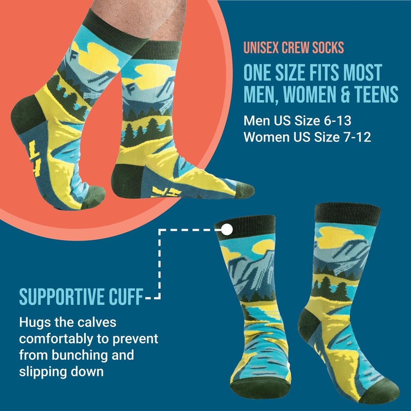 Lavley Outdoors Socks - Hiking and camping gifts for men and women - Great for nature lovers - Holiday or birthday gift - Image 2